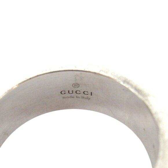 791179BQ (S1) Gucci Ring Branded G Silver Metal - Picture 6 of 9